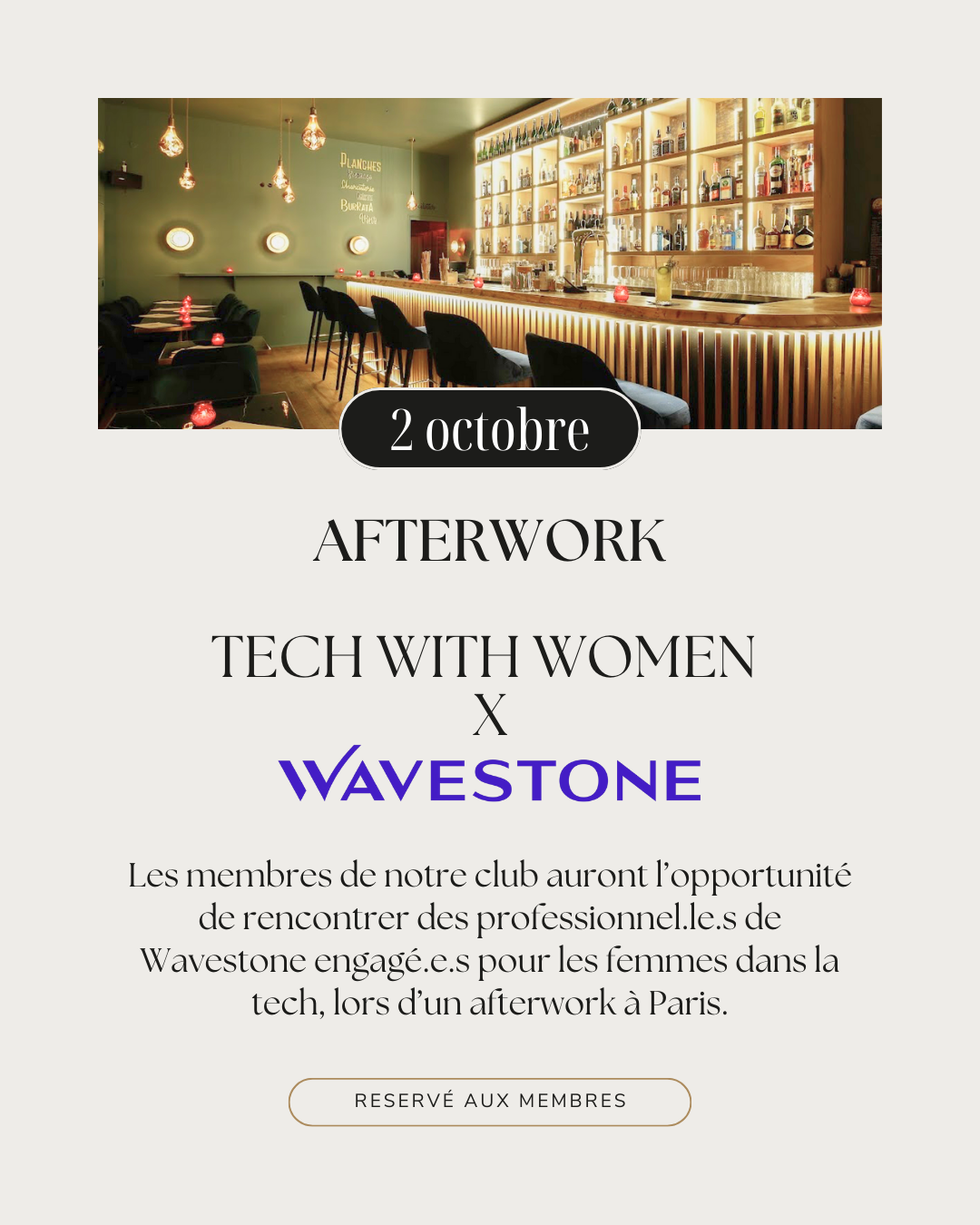 afterwork Wavestone X Techwithwomen